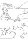 coloring page Lars the little polar bear